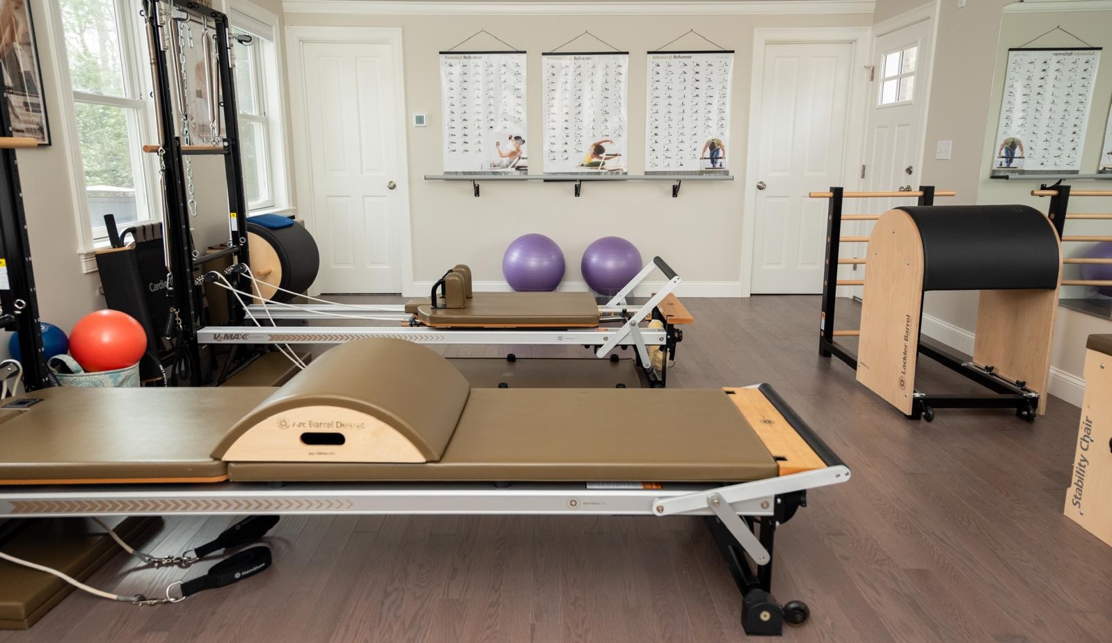 Interior of the Flux Pilates studio